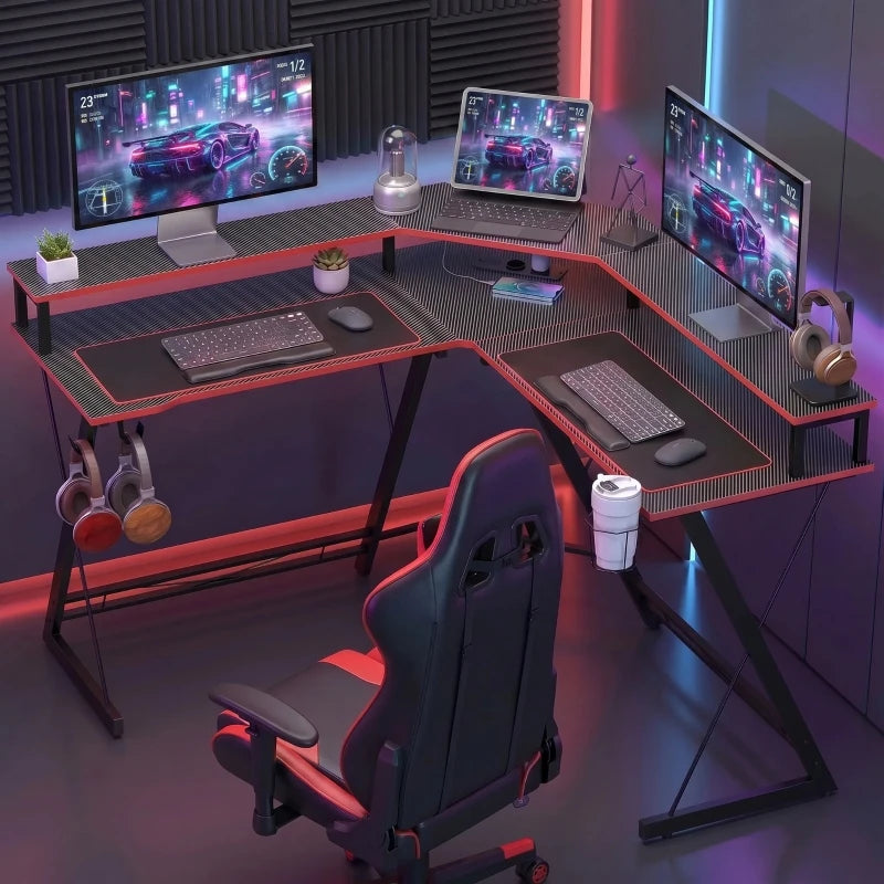 Bureau gaming en L équipé