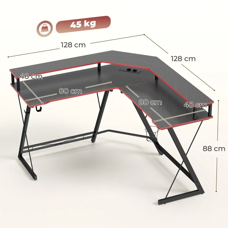 Bureau gaming en L équipé
