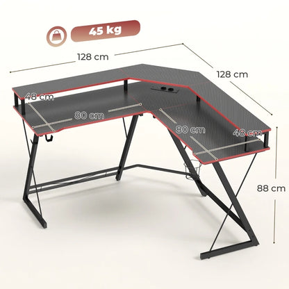 Bureau gaming en L équipé
