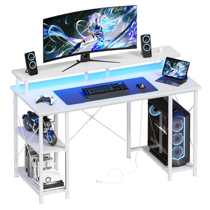 Bureau gaming LED équipé