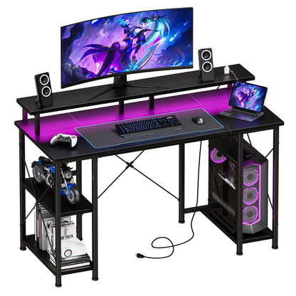 Bureau gaming LED équipé