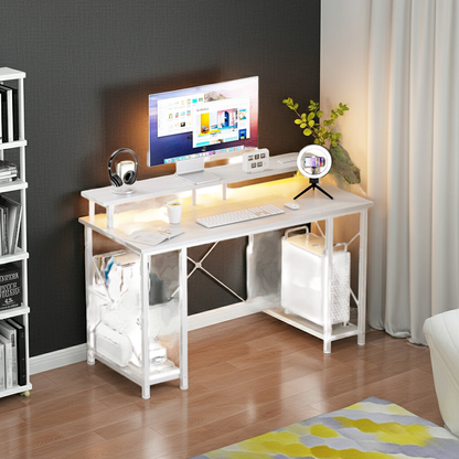 Bureau gaming LED équipé