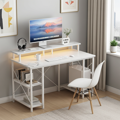 Bureau gaming LED équipé